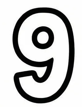 the number nine nine is shown in black and white.webp
